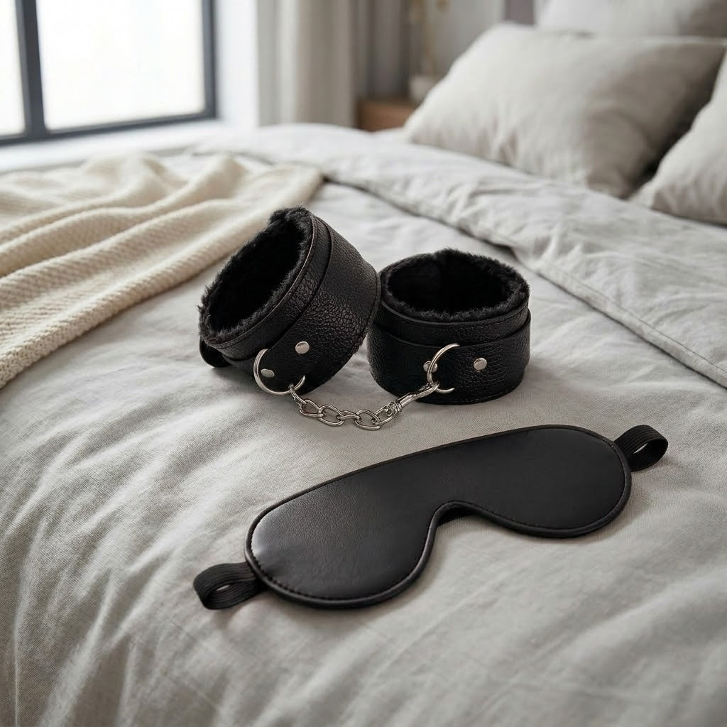 Passione Nera – Set Maschera e Polsiere