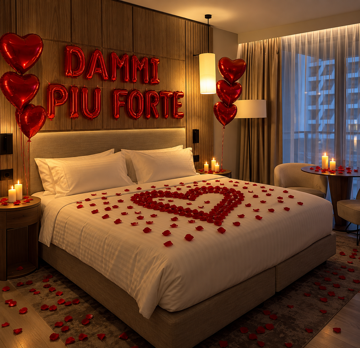 Kit Decorazione Romantica “DAMMI PIÙ FORTE”