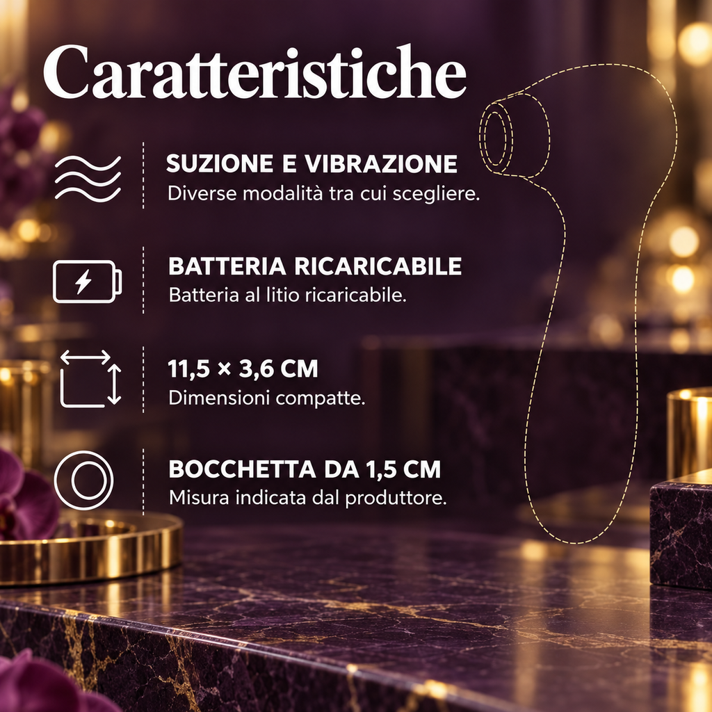 Luna 10 – Stimolatore a Suzione e Vibrazione