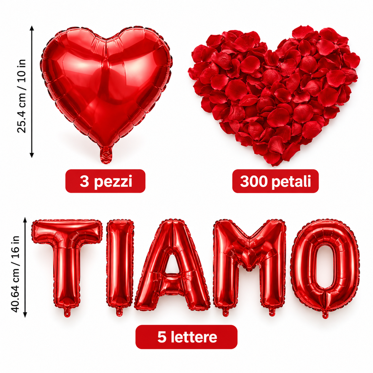 Kit Decorazione Romantica “TI AMO”