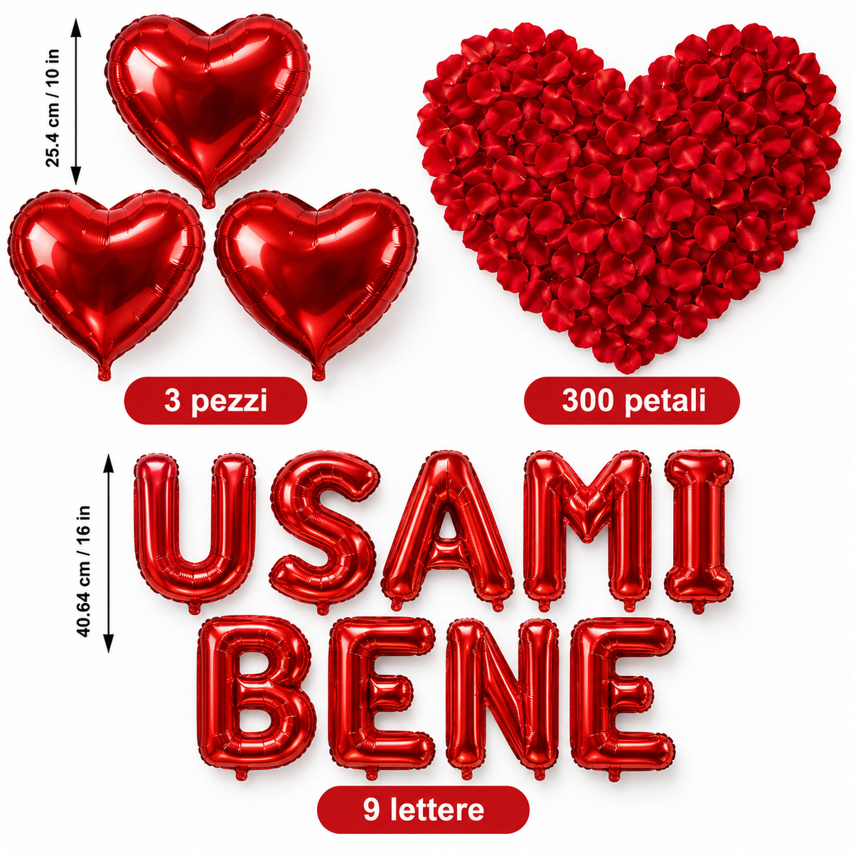 Kit Decorazione Romantica “USAMI BENE”